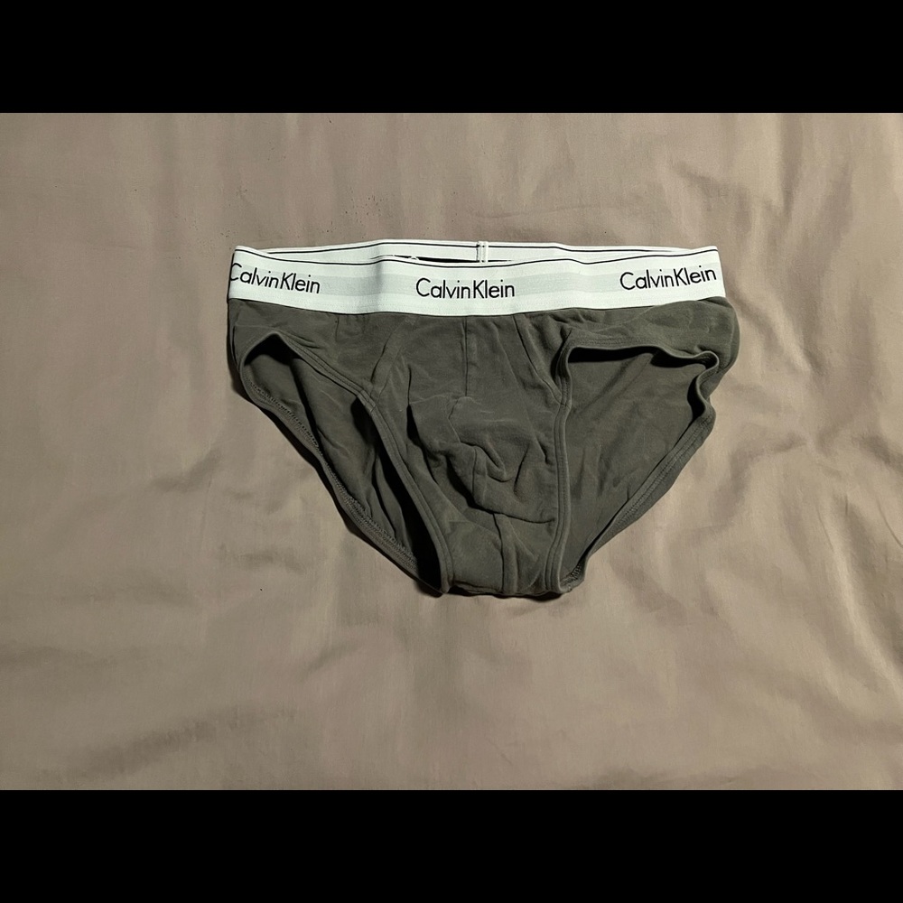 New Mens Calvin Klein Gray Brief Underwear